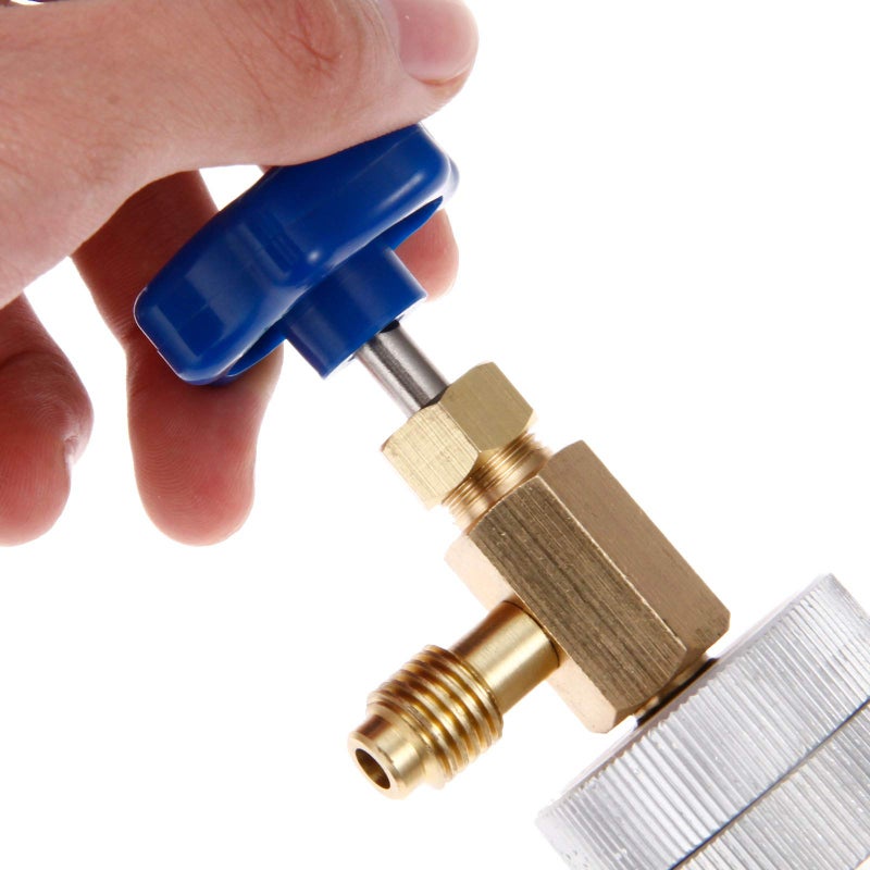 Aupoko R134A AC Oil Dye Injector, Oil Filling Syringe with 1/2" Male and 1/2" Female, Fits for R134A Air Conditioning Universal A/C Injection Tool - Image 5